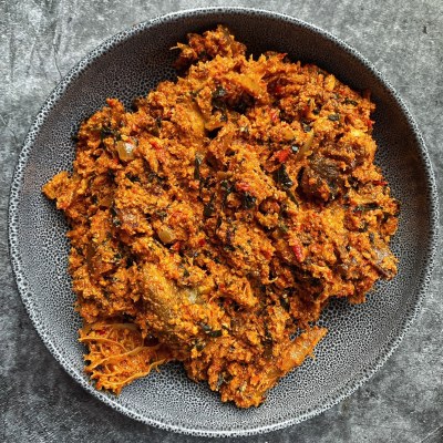 Egusi  (Option Of Beef, Fish And Assorted Meat)