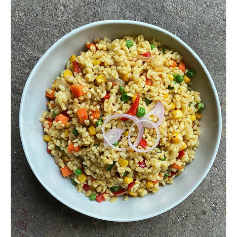 Fried Bulgur Wheat (Vegan)